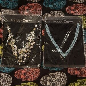 Hidden Crown Crystal and Beaded hair crowns